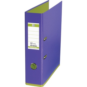 Biblioraft Oxford MyColour A4, plastifiat PP/PP, 80 mm, violet deschis/verde deschis Biblioraft Oxford MyColour A4, plastifiat PP/PP, 80 mm, violet deschis/verde deschis