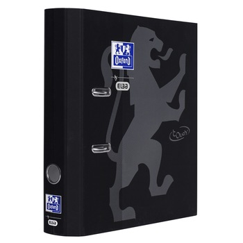 Biblioraft Oxford School Touch, carton color soft touch, cotor 88mm, rotunjit, negru Biblioraft Oxford School Touch, carton color soft touch, cotor 88mm, rotunjit, negru