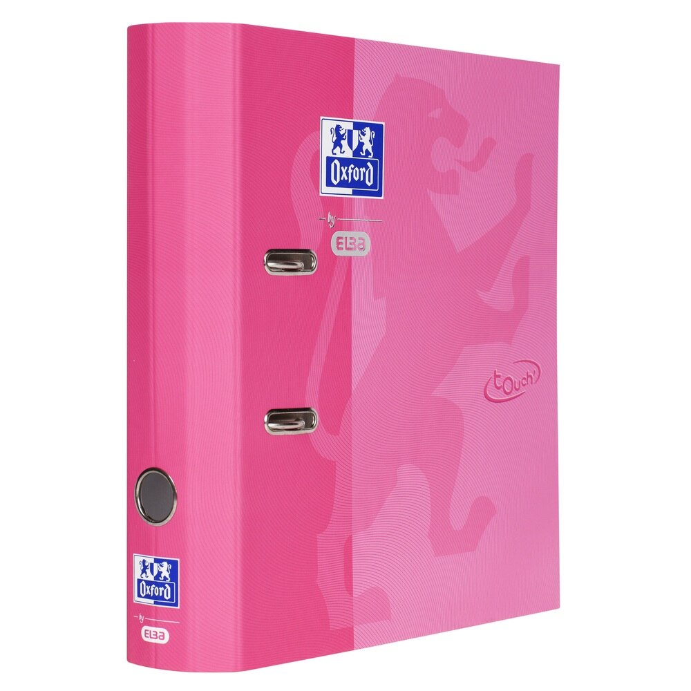 Biblioraft Oxford School Touch, carton color soft touch, cotor 88mm, rotunjit, roz