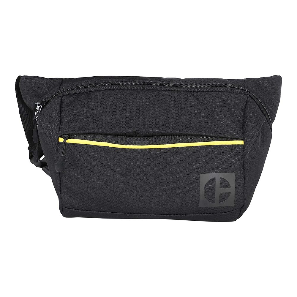 Borseta Caterpillar Code Hex Parkour material 420D hexagonal, buzunar cu fermoar, negru