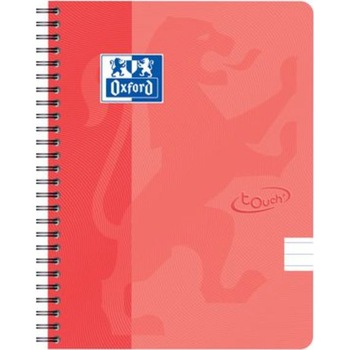 Caiet cu spirala A5, Oxford School Touch , 70 file-90g/mp, 4 perf, coperta carton orange, dictando Caiet cu spirala A5, Oxford School Touch , 70 file-90g/mp, 4 perf, coperta carton orange, dictando