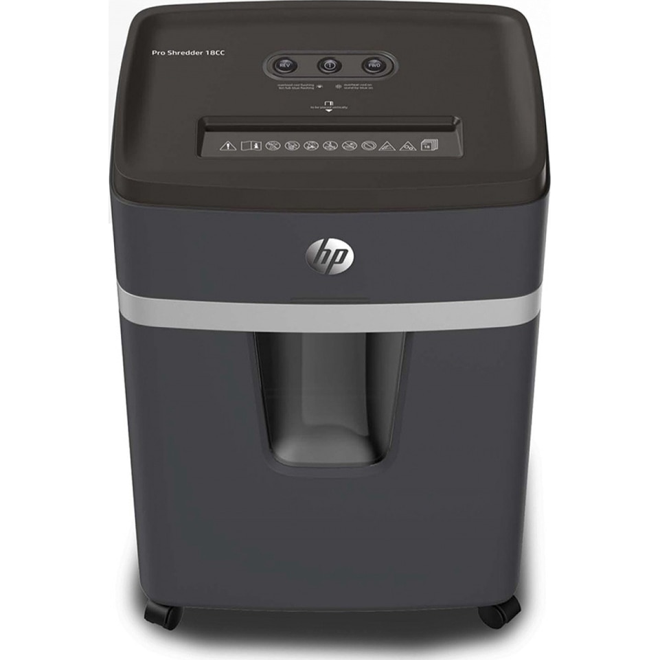 Distrugator de documente HP Pro Shredder 18CC 18 coli, cross cut (4 x 35mm), nivel securitate 4