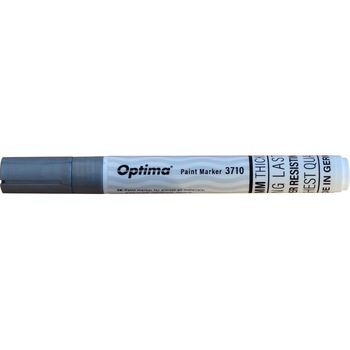 Marker cu vopsea Optima Paint 3710, varf rotund 4.5mm, grosime scriere 2-3mm, argintiu Marker cu vopsea Optima Paint 3710, varf rotund 4.5mm, grosime scriere 2-3mm, argintiu