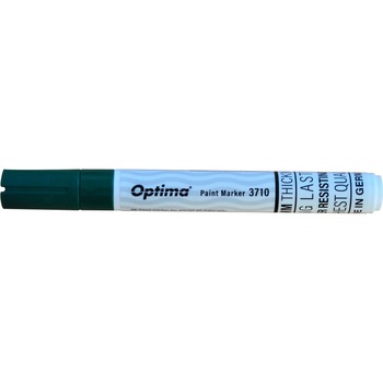 Marker cu vopsea Optima Paint 3710, varf rotund 4.5mm, grosime scriere 2-3mm, verde Marker cu vopsea Optima Paint 3710, varf rotund 4.5mm, grosime scriere 2-3mm, verde
