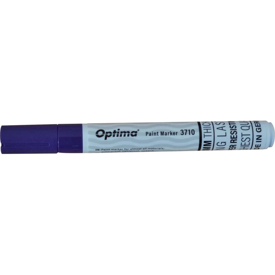Marker cu vopsea Optima Paint 3710, varf rotund 4.5mm, grosime scriere 2-3mm, violet