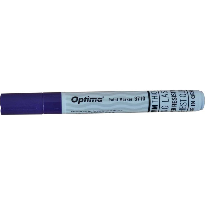 Маркер с боя Optima Paint 3710, 4,5 мм кръгъл връх, дебелина на писане 2-3 мм, Виолетов
