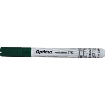 Marker cu vopsea Optima Paint 3713, varf rotund 2 mm, grosime scriere 1-2mm, Verde Marker cu vopsea Optima Paint 3713, varf rotund 2 mm, grosime scriere 1-2mm, Verde