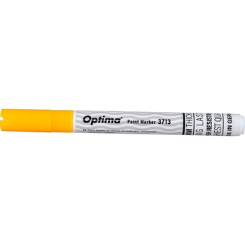 Marker cu vopsea Optima Paint 3713, varf rotund 2 mm, grosime scriere 1-2mm, Galben Marker cu vopsea Optima Paint 3713, varf rotund 2 mm, grosime scriere 1-2mm, Galben
