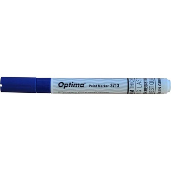 Marker cu vopsea Optima Paint 3713, varf rotund 2 mm, grosime scriere 1-2mm, Albastru Marker cu vopsea Optima Paint 3713, varf rotund 2 mm, grosime scriere 1-2mm, Albastru