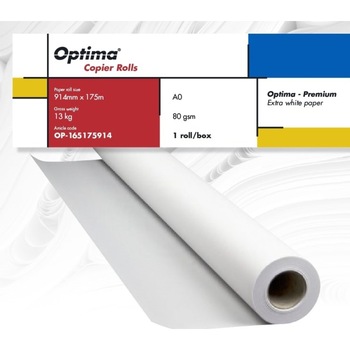 Rola copiator Optima Premium A0+, 80gr, 914mm x 175m Rola copiator Optima Premium A0+, 80gr, 914mm x 175m