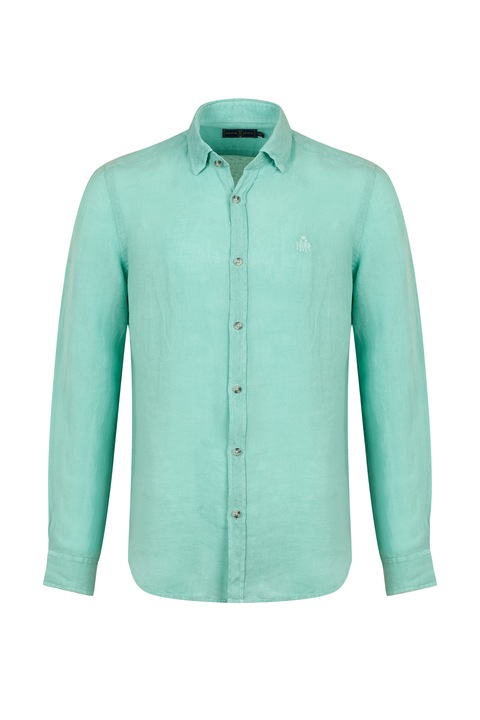 Camasa cu maneca lunga Ruck&Maul, Imprimeu logo, In, Verde