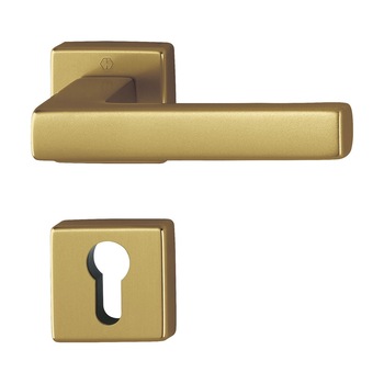 Maner usa interior, Hoppe Toulon, cu rozeta patrata pentru cilindru, material aluminiu, culoare bronz, 128x49mm Maner usa interior, Hoppe Toulon, cu rozeta patrata pentru cilindru, material aluminiu, culoare bronz, 128x49mm