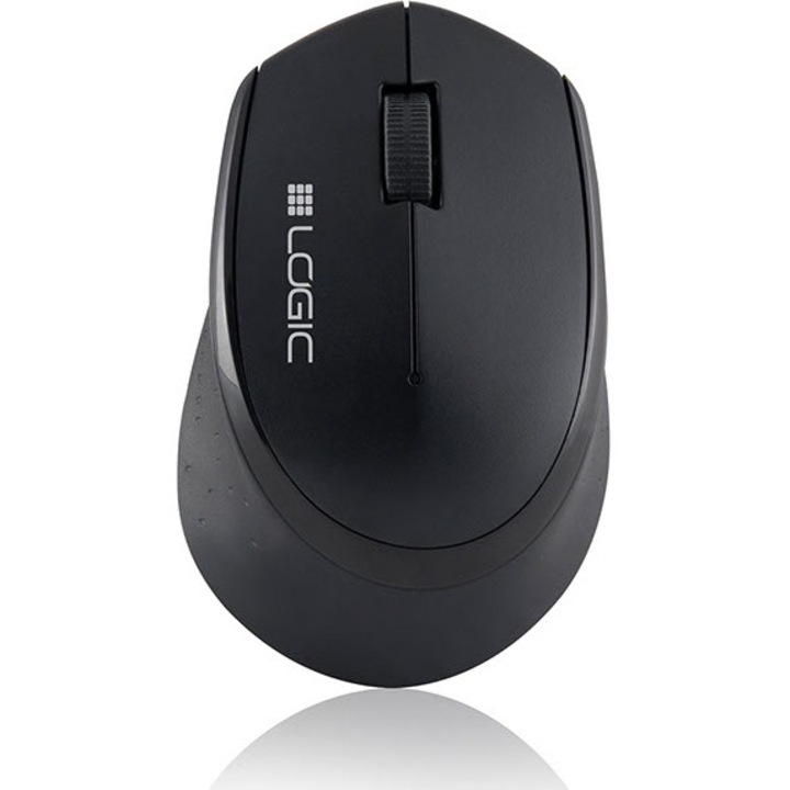 Мишка Logic LM-2A, безжична, RF, 1200 DPI, черен