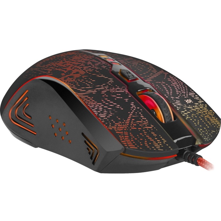 Мишка DEFENDER OVERLORD GM-890, оптична, 3200 DPI, 6P, черен