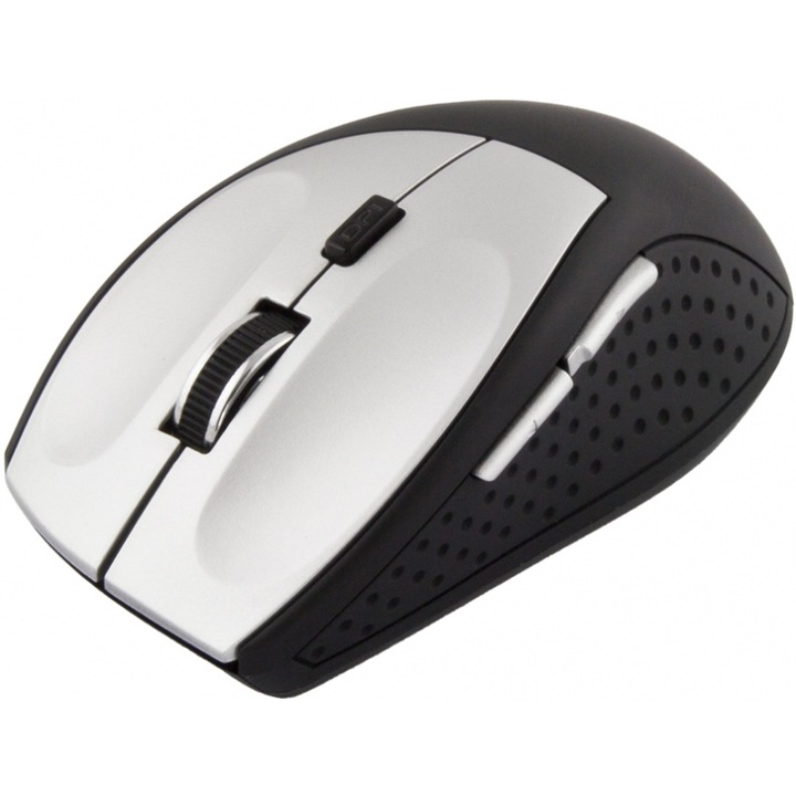 Мишка Esperanza EM123S, Bluetooth, 2400 DPI, черен/сребрист
