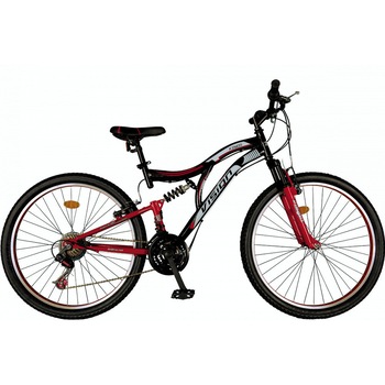 Bicicleta MTB Full Suspensie Vision Kings Culoare Negru/Rosu Roata 26 Bicicleta MTB Full Suspensie Vision Kings Culoare Negru/Rosu Roata 26