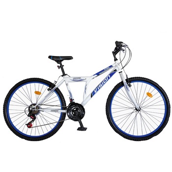 Bicicleta MTB Vision Steel Man Culoare Alb/Albastru Roata 26 Bicicleta MTB Vision Steel Man Culoare Alb/Albastru Roata 26