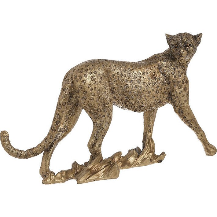 Decoratiune Golden Leopard, Charisma, Rasina, 25Χ8Χ15