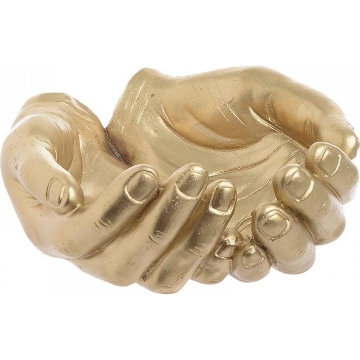 Dekoráció Golden Hands, Charisma, Gyanta, 19X17X12