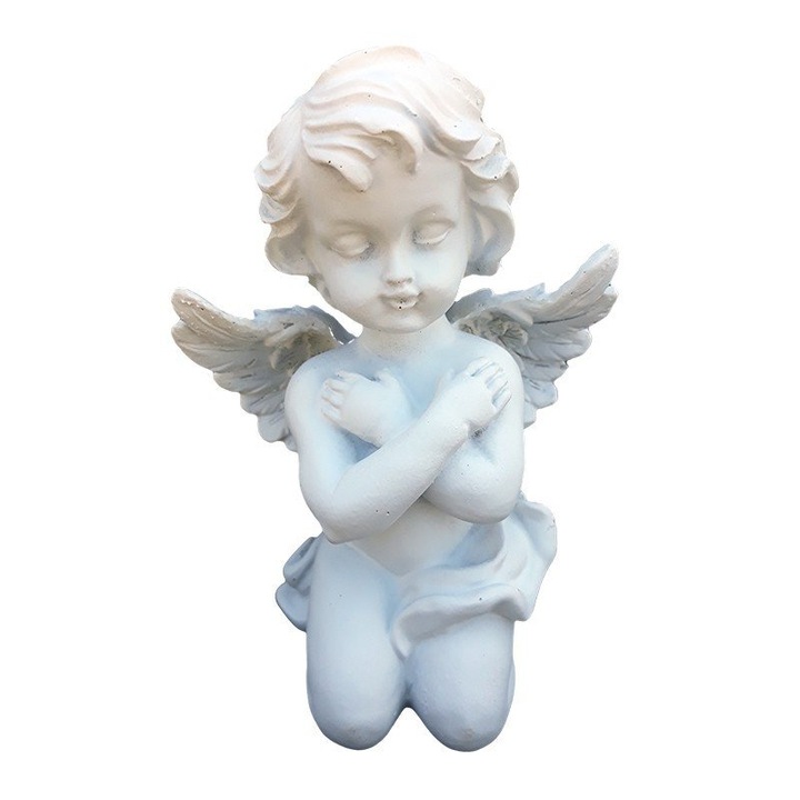 Szobor, imádkozó angyal, térdelő, 15 cm, 1234G-1