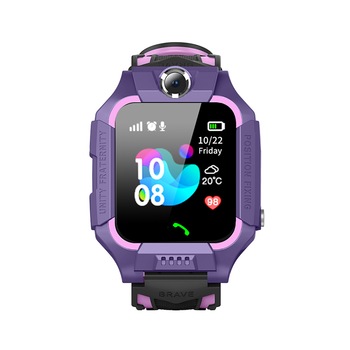 Ceas smartwatch Pentru Copii YQT-Q19W, Mov, Istoric traseu, Localizare GPS, Camera, Lanterna, Pedometru Ceas smartwatch Pentru Copii YQT-Q19W, Mov, Istoric traseu, Localizare GPS, Camera, Lanterna, Pedometru
