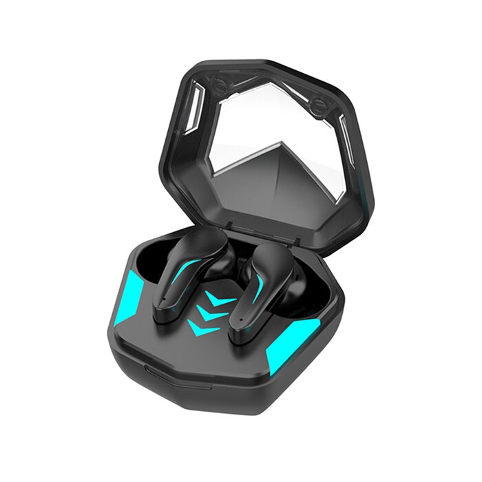 Casti In-Ear Wireless, Bluetooth 5.1, MD 188, Lumina respiratiei, designul jocului, Argint