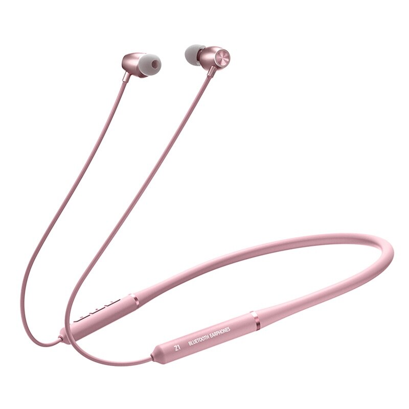 Casti in-ear wireless, Bluetooth 5.0, sport, LOCA Z1, Compatibile Android si iOS, Roz