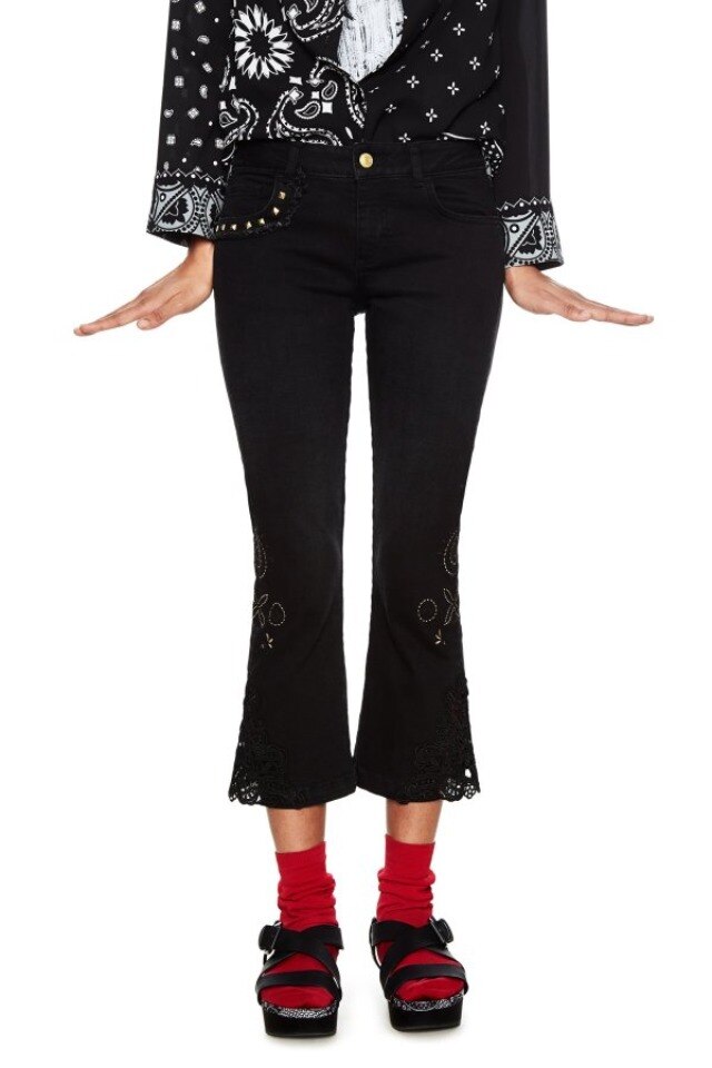 Blugi Desigual Sylvett, Negru, 30