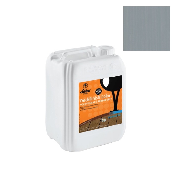 Fa teraszlakk, külső, deckfinish szín, szürke, Loba, 5l