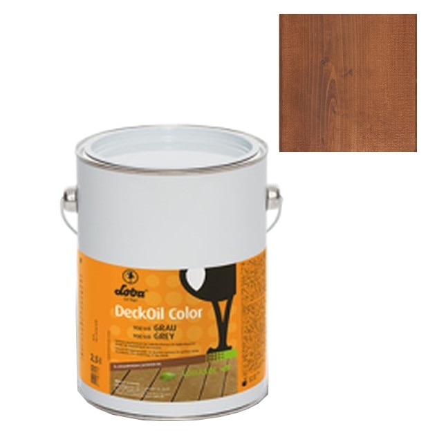 Ulei terasa lemn, la exterior, deckoil color, maro inchis, Loba, 2.5l