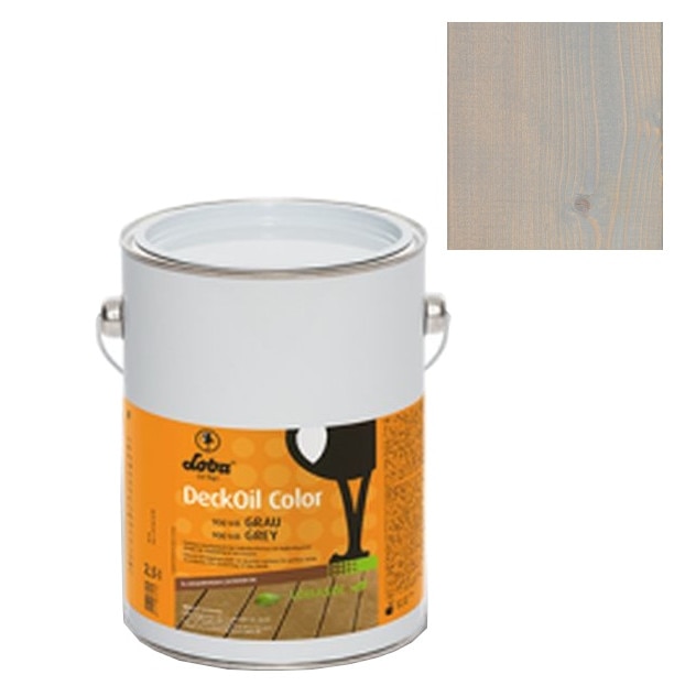 Ulei terasa lemn, la exterior, deckoil color, gri, Loba, 2.5l