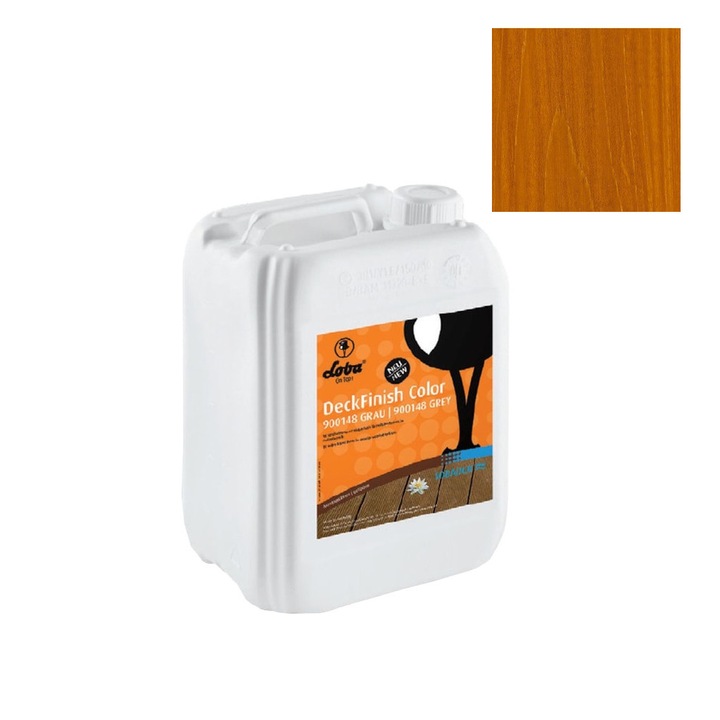 Fa teraszlakk, külső, deckfinish szín, világosbarna, Loba, 5l