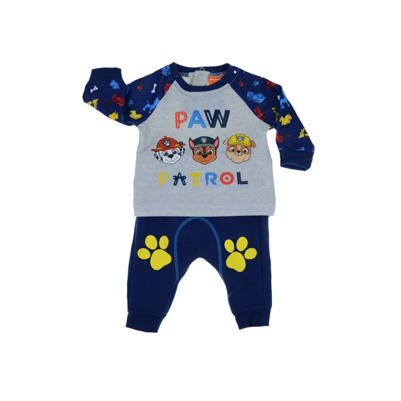Compleu 2 piese bluza si pantaloni pentru baieti E Plus M Paw Patrol 65-62B-86-cm, Bleumarin 86 CM