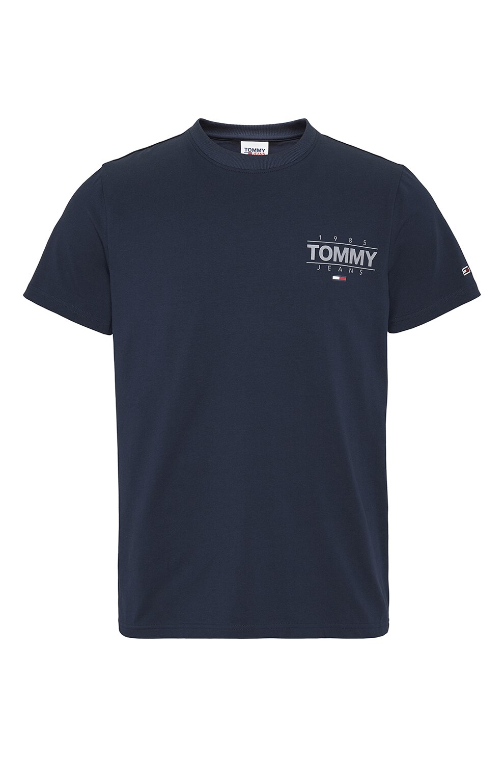 Tommy Jeans, Tricou cu logo pe piept, Bleumarin