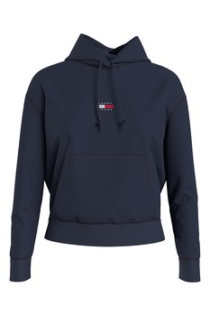 Tommy Jeans, Hanorac cu buzunar kangaroo si logo DW0DW10403, Bleumarin Tommy Jeans, Hanorac cu buzunar kangaroo si logo DW0DW10403, Bleumarin