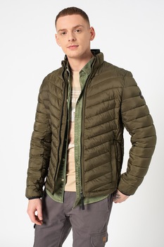 Tom Tailor, Geaca usoara cu aspect matlasat, Verde militar Tom Tailor, Geaca usoara cu aspect matlasat, Verde militar