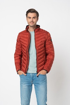 Tom Tailor, Geaca usoara cu aspect matlasat, Rosu caramiziu Tom Tailor, Geaca usoara cu aspect matlasat, Rosu caramiziu