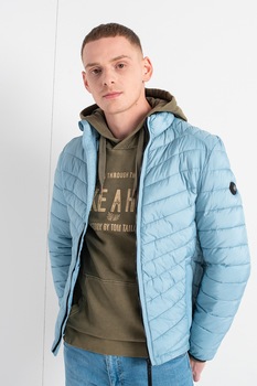 Tom Tailor, Geaca usoara cu aspect matlasat, Albastru lavanda/Negru Tom Tailor, Geaca usoara cu aspect matlasat, Albastru lavanda/Negru