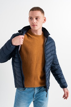 Tom Tailor, Geaca usoara cu aspect matlasat, Bleumarin inchis Tom Tailor, Geaca usoara cu aspect matlasat, Bleumarin inchis