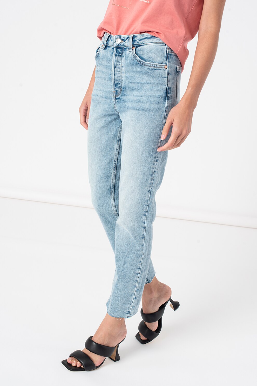 Tom Tailor, Blugi slim fit drepti Lotte, Albastru deschis