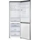 Combina frigorifica Samsung RB33J3830SA/EF, 321 l, Clasa F, No Frost, Compresor Digital Inverter, Dozator apa, Display, H 185 cm, Argintiu