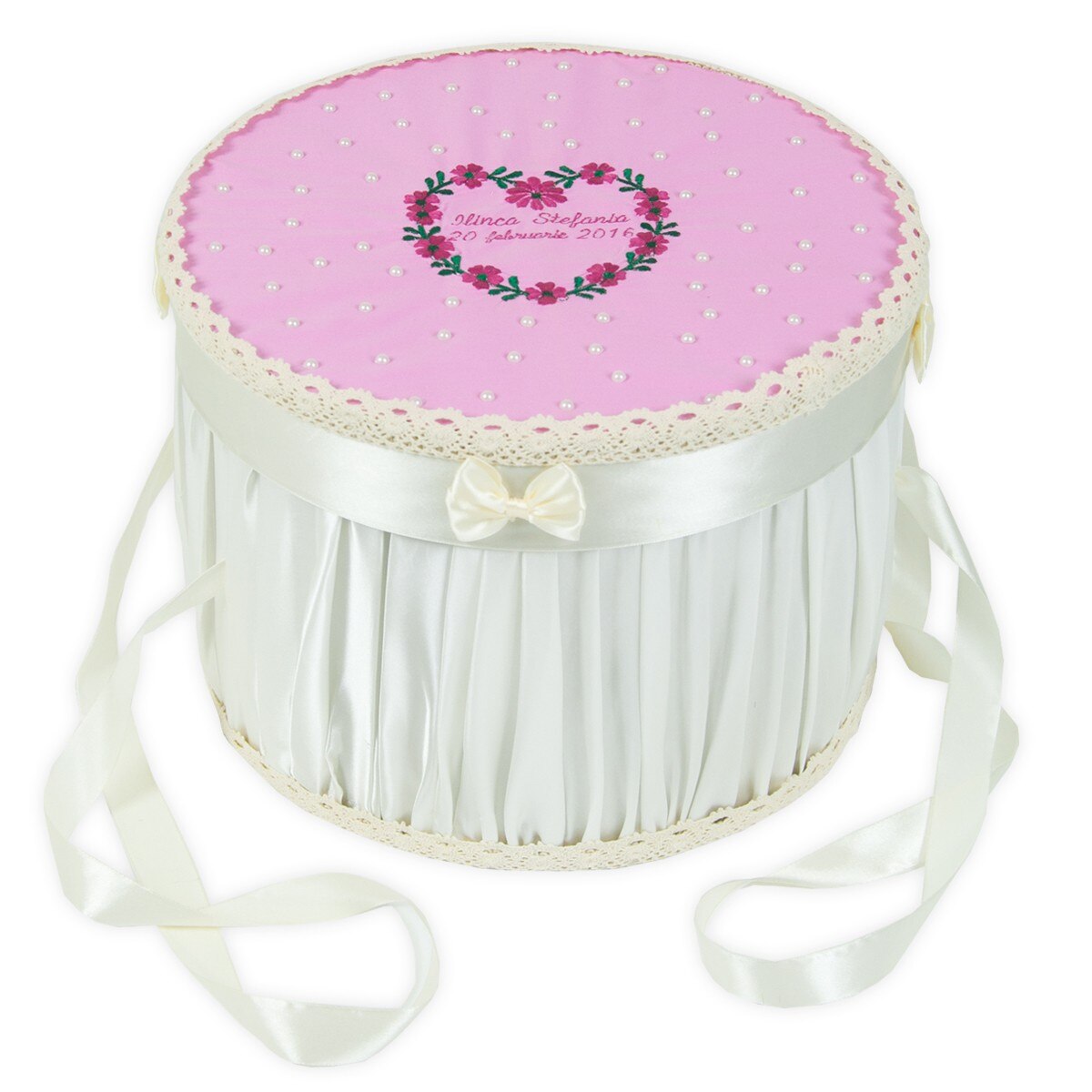 Cutie trusou personalizata, Couture Bebe, roz