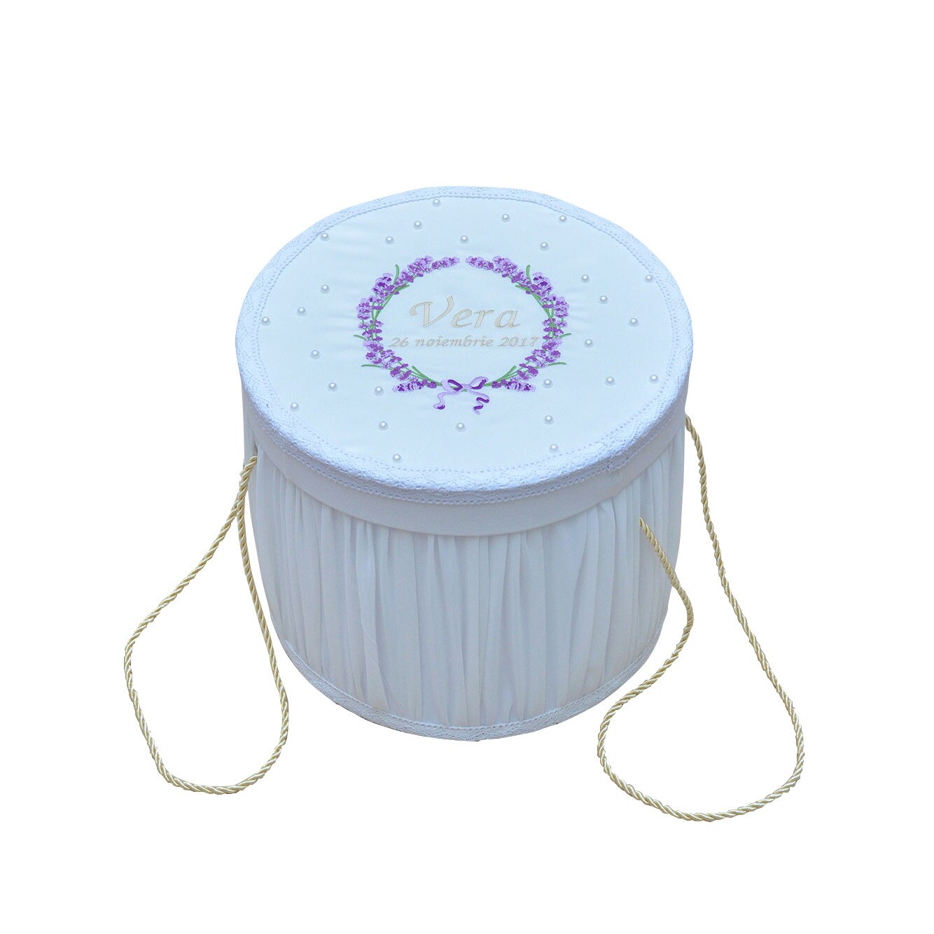 Cutie trusou botez personalizata Lavanda, Couture Bebe, mov