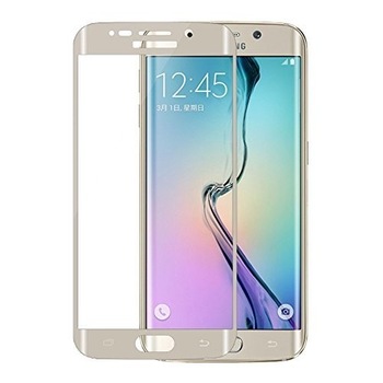 Folie protectie ecran, sticla 3D, Cellara pentru Samsung Galaxy S6 Edge, Auriu Folie protectie ecran, sticla 3D, Cellara pentru Samsung Galaxy S6 Edge, Auriu
