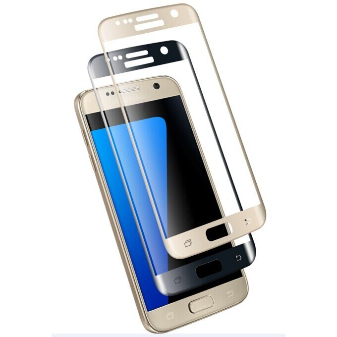 Folie protectie ecran, sticla 3D, Cellara pentru Samsung Galaxy S7, Auriu