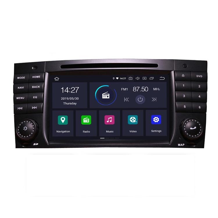 Navigatie dedicata Mercedes Clasa C W203Edotec, cu Android, GPS, Bluetooth, Radio, Internet, procesor Quad Core si ecran tactil