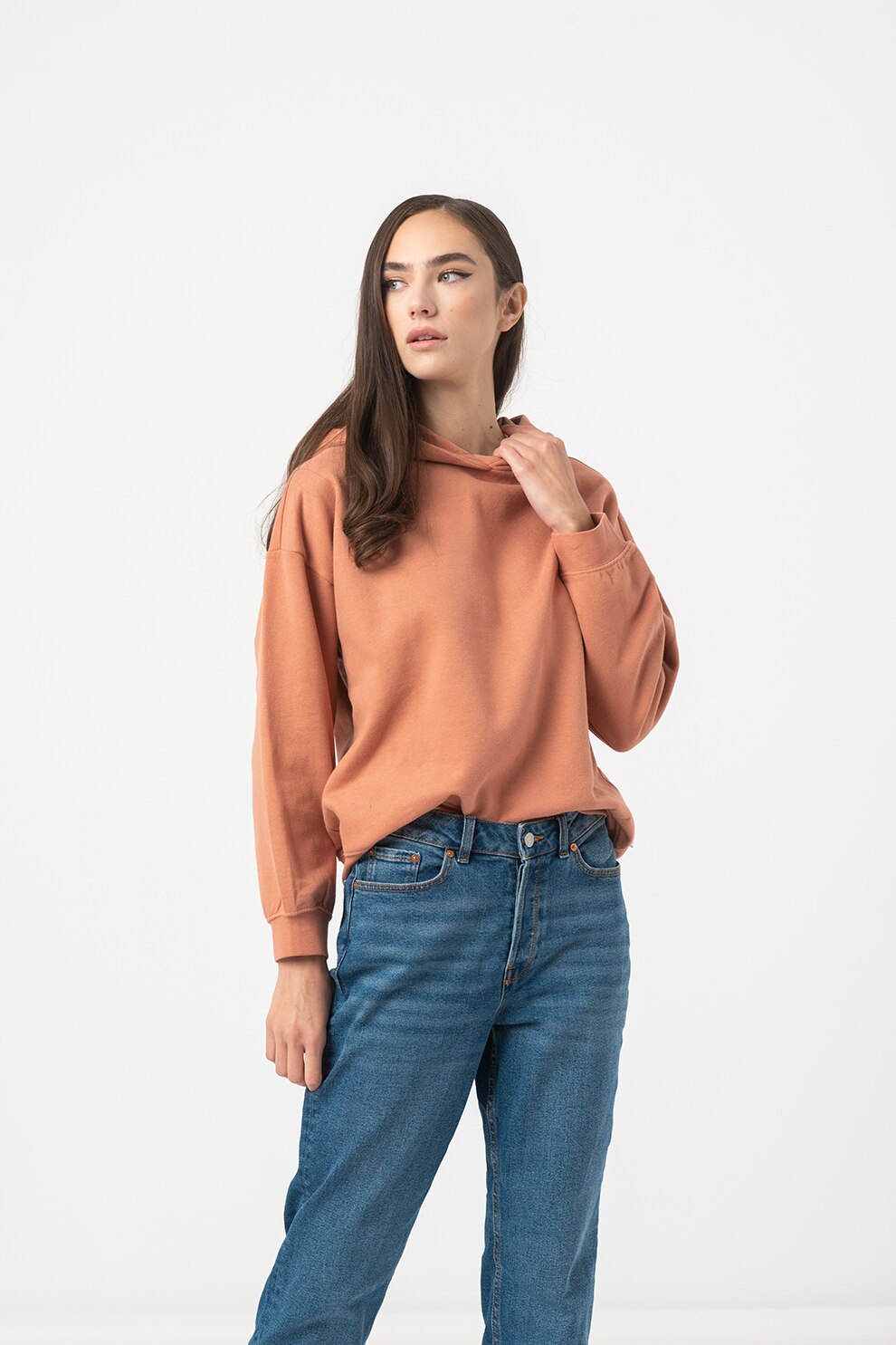 Tom Tailor, Hanorac lejer cu detaliu text, Oranj persan