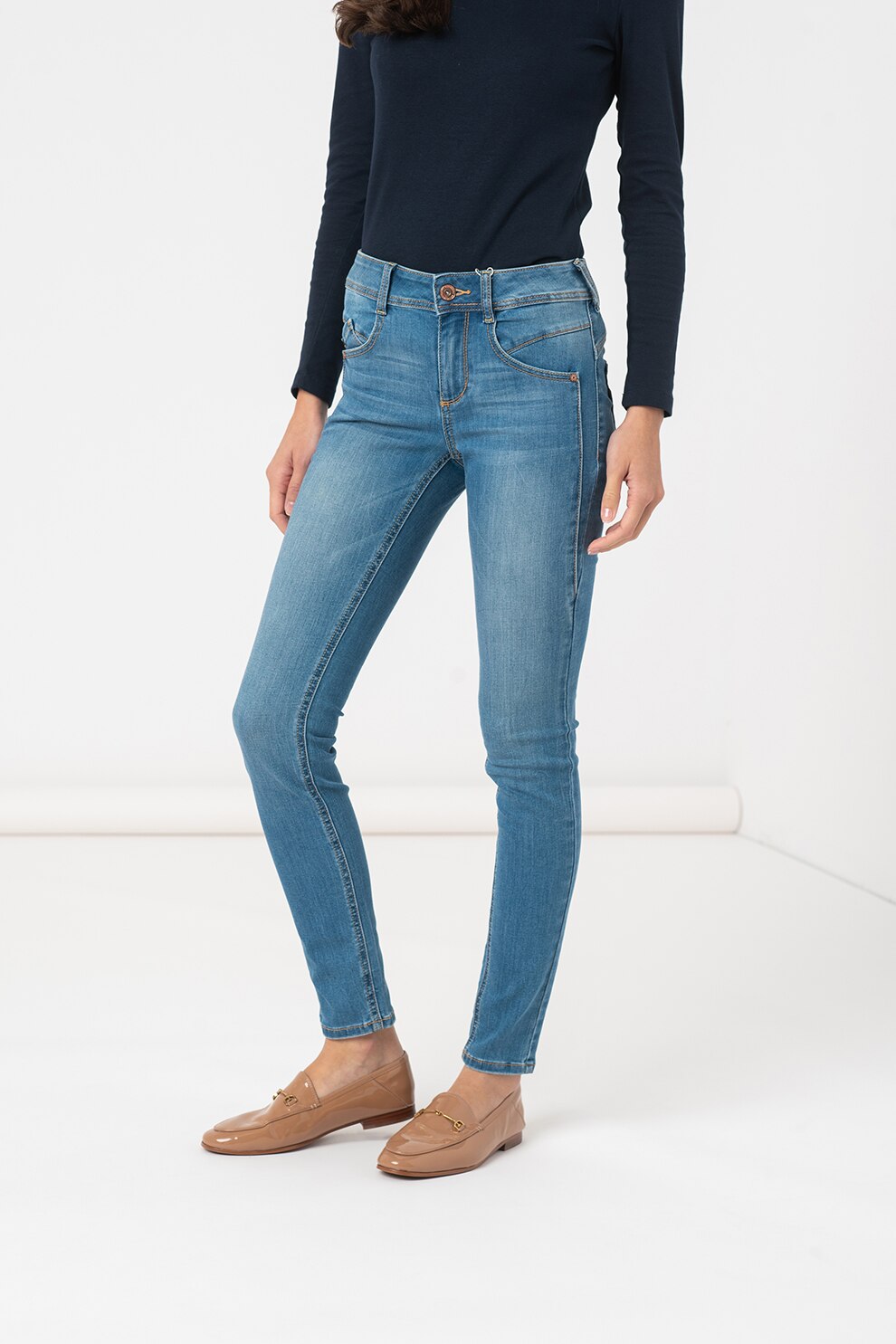 Tom Tailor, Blugi skinny Alexa, Albastru deschis