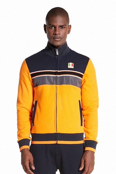 Hanorac Ruck&Maul, Imprimeu logo, Bumbac Barbati, Negru/Galben, Negru/Galben