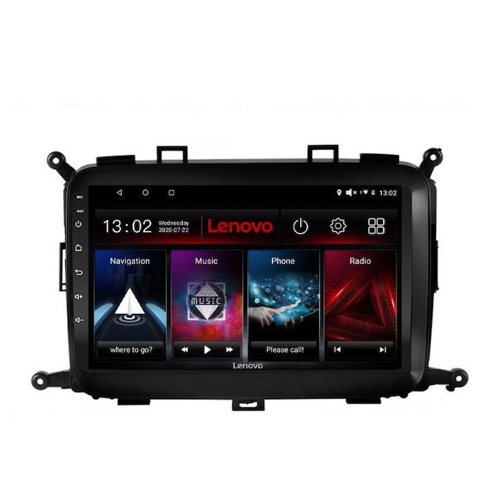 Dedikált navigáció Kia Carens 2013-2018 D-2023 Lenovo Octa Core Android rádióval Bluetooth Internet GPS WIFI DSP 2+32 GB 4G KIT-2023+EDT-E509-LITE